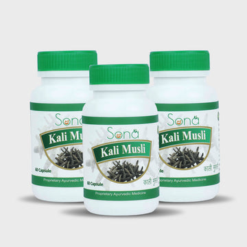 Sona Black Musli - Black is beautiful - 60 Capsules (Pack of 3)